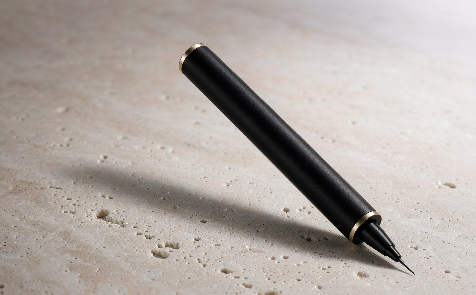 Waterproof automatic eyeliner pen with sealed barrel