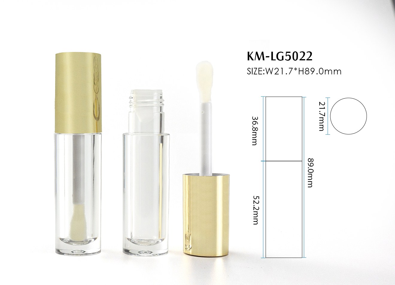 Gold Collar Gloss Tube — KM-LG5022